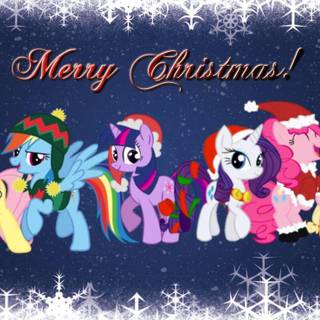My Little Pony Christmas wallpaper