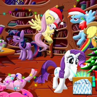 My Little Pony Christmas wallpaper