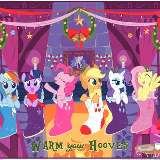 My Little Pony Christmas wallpaper