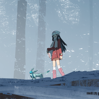 Mobile cartoon winter wallpaper