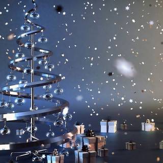 Christmas building wallpaper