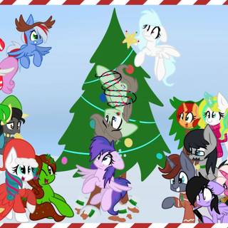 My Little Pony Christmas wallpaper