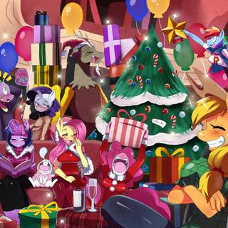 My Little Pony Christmas wallpaper