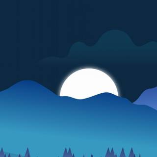 Mobile cartoon winter wallpaper