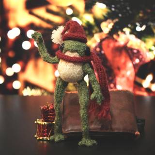 Frog Christmas wallpaper