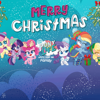 My Little Pony Christmas wallpaper