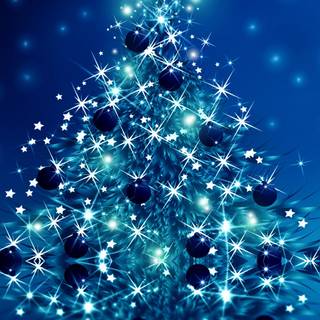 Light blue Christmas wallpaper