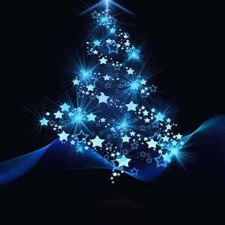 Light blue Christmas wallpaper