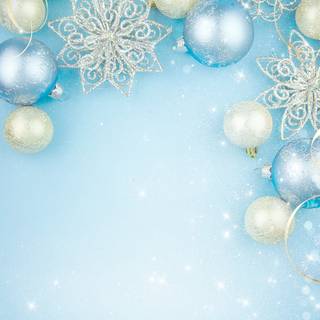 Light blue Christmas wallpaper