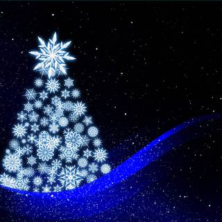 Light blue Christmas wallpaper