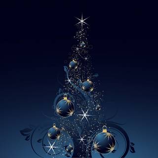 Light blue Christmas wallpaper
