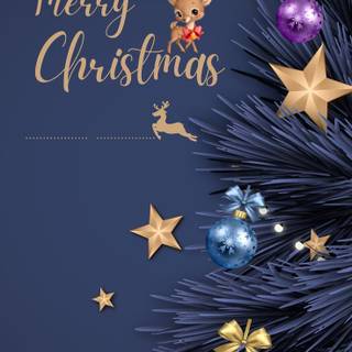 Light blue Christmas wallpaper
