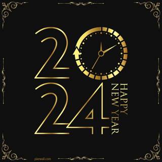 Happy New Year 2024 HD wallpaper