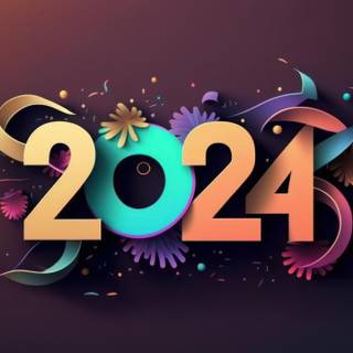 Happy New Year 2024 desktop wallpaper
