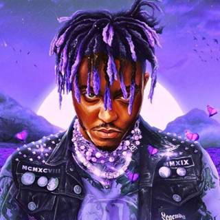Juice Wrld purple wallpaper