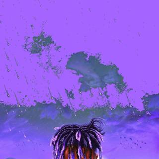 Juice Wrld purple wallpaper