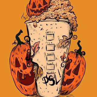 Pumpkin Spice Starbucks wallpaper