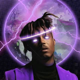 Juice Wrld purple wallpaper