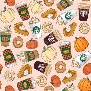 Pumpkin Spice Starbucks wallpaper