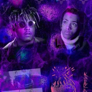 Juice Wrld purple wallpaper