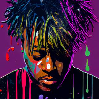 Juice Wrld purple wallpaper