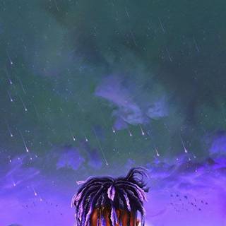 Juice Wrld purple wallpaper