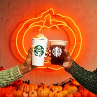 Pumpkin Spice Starbucks wallpaper