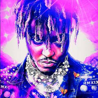 Juice Wrld purple wallpaper