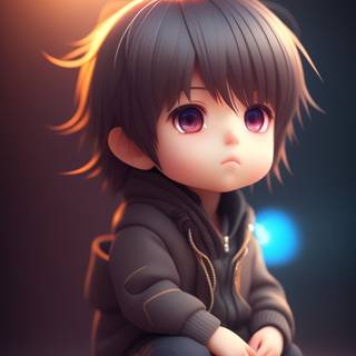 Anime cute face boy wallpaper