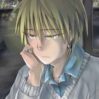 Anime cute face boy wallpaper