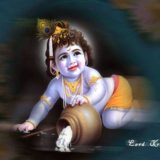 Lord Krishna 4k wallpaper