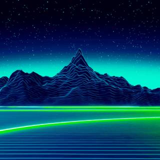 Futuristic blue wallpaper