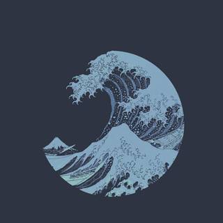 Minimal waves wallpaper