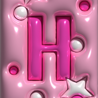 Pink letter wallpaper