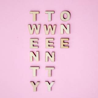 Pink letter wallpaper