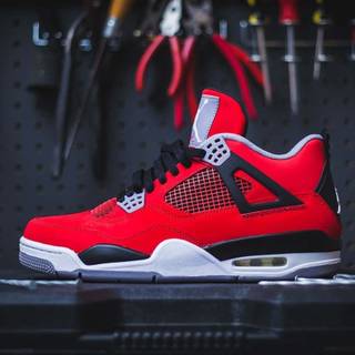 Jordan 4 red wallpaper