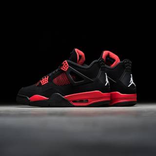 Jordan 4 red wallpaper