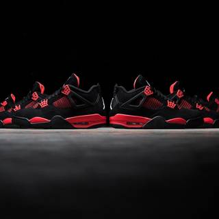 Jordan 4 red wallpaper