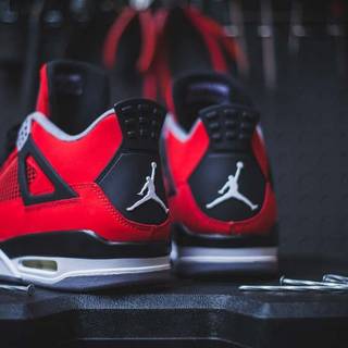 Jordan 4 red wallpaper