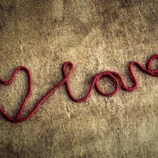 Red string wallpaper