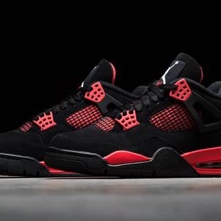 Jordan 4 red wallpaper