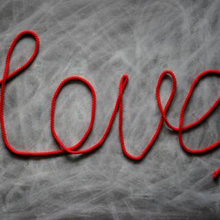 Red string wallpaper