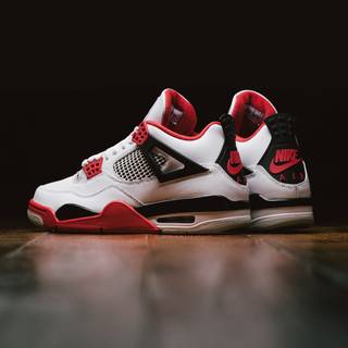 Jordan 4 red wallpaper