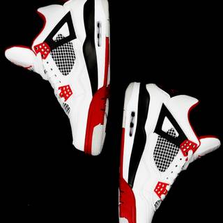 Jordan 4 red wallpaper