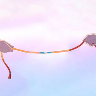 Red string wallpaper