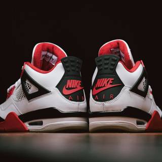 Jordan 4 red wallpaper
