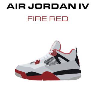 Jordan 4 red wallpaper
