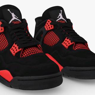 Jordan 4 red wallpaper