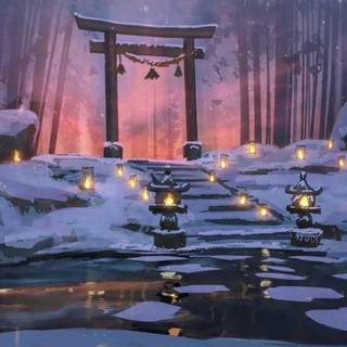 Snow Japan wallpaper