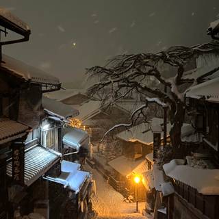 Snow Japan wallpaper